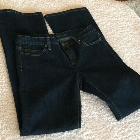💞Michael Kors💞dark blue boot cut jeans - Picture 6 of 8